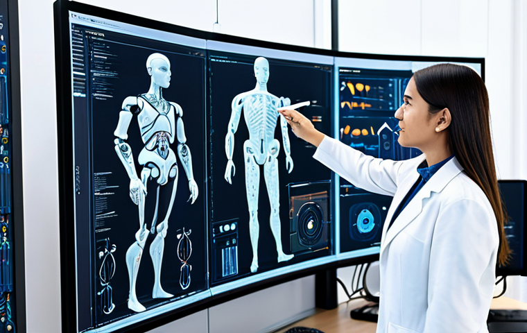 **
"A professional mechanical engineer in appropriate attire, standing in a modern engineering lab, surrounded by AI-powered design tools and schematics. They are evaluating multiple design options generated by AI, pointing at a specific solution on a large display. The scene emphasizes innovation and collaboration between human expertise and artificial intelligence. Safe for work, fully clothed, perfect anatomy, natural proportions, well-lit, professional setting, appropriate content, family-friendly."
**