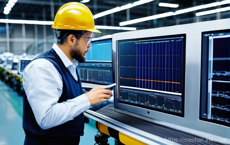 기계설계기사와 소음 진동 해석 - **A highly detailed and futuristic engineering laboratory focused on noise and vibration control.** ...